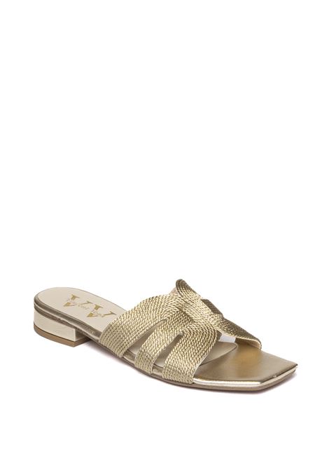 Gold rafia sandal VINCENT VEGA | COUNTRY PTQ20RAFIA-GOLD